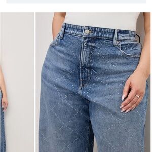 Good American Good Ease Crystal Jeans